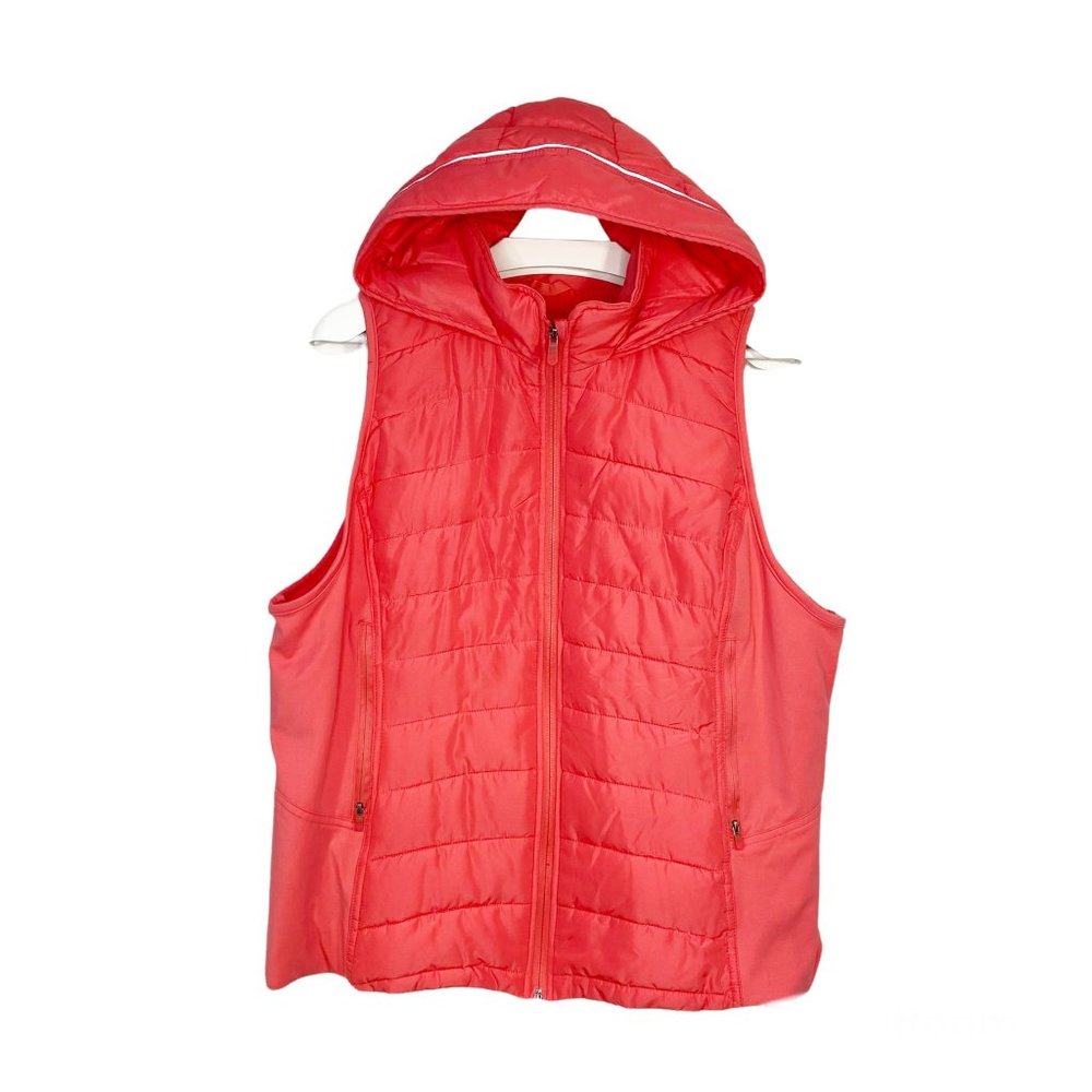 TANGERINE Coral Puffer Vest with Hood XXL